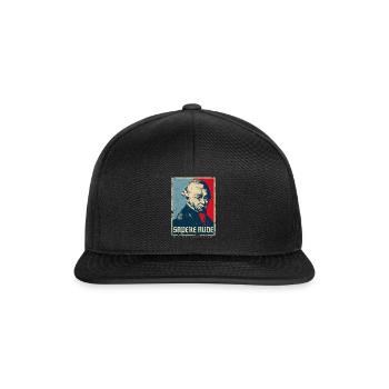SAPERE AUDE IMMANUEL KANT PHILOSOPHIE GESCHENK - Snapback Cap - Schwarz/Schwarz - Vorne
