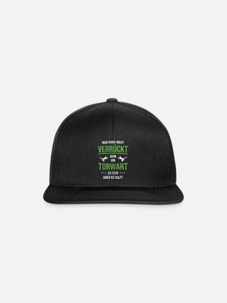 Torwart Fußball - Snapback Cap - Schwarz/Schwarz