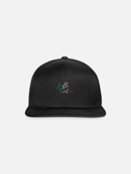 Bella Italia - Snapback Cap - Schwarz/Schwarz