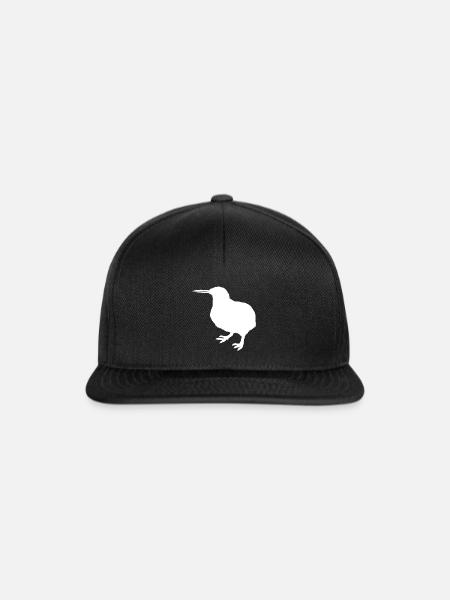 kiwi-vogel Kiwi Vogel - Snapback Cap - Schwarz/Schwarz