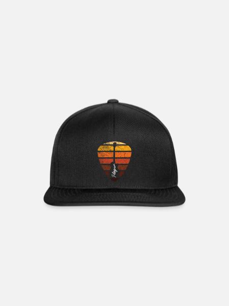 Guitar player - Snapback Cap - Schwarz/Schwarz