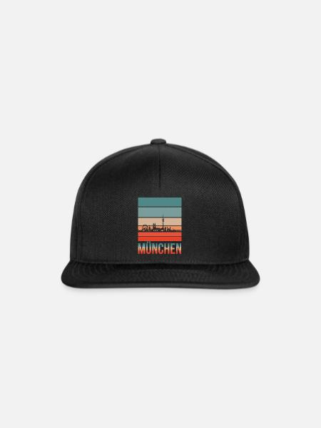 München - Snapback Cap - Schwarz/Schwarz
