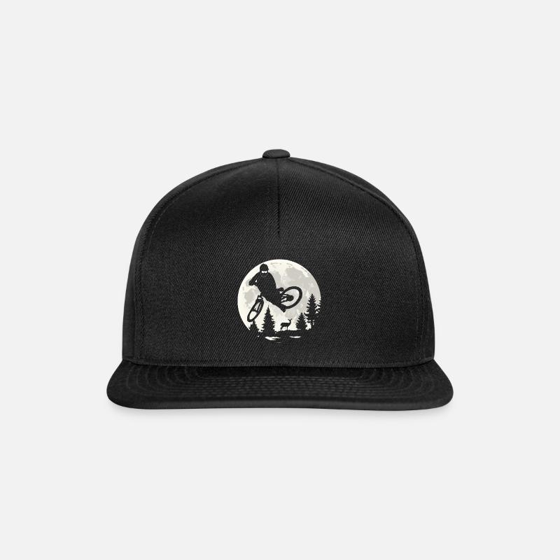 Mountain Biking - Snapback Cap - Schwarz/Schwarz