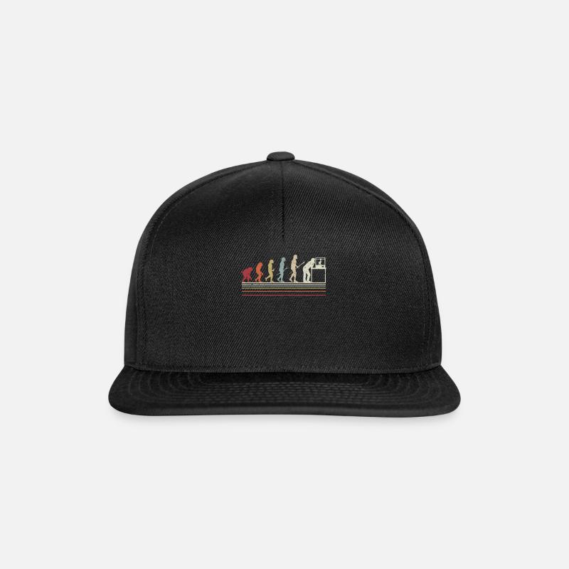Drôle d’évolution de l’impression 3D, amateur d’impression 3D, - Casquette snapback - noir/noir