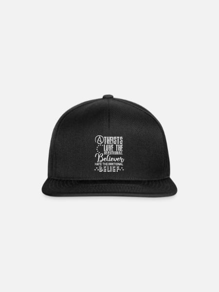 Atheismus - Snapback Cap - Schwarz/Schwarz