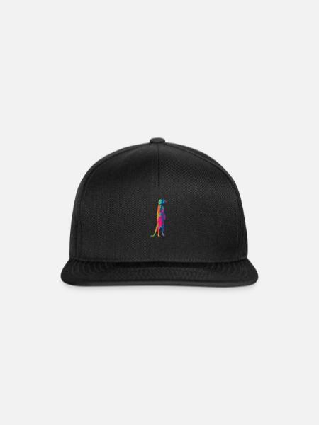 Erdmännchen - Snapback Cap - Schwarz/Schwarz