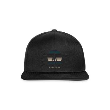 Siren Creature Monster Horror Movie Halloween - Snapback Cap - Schwarz/Schwarz - Vorne