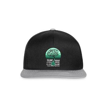 Chemise de la maladie cœliaque, maladie auto-immune, pas A - Casquette snapback - noir/gris - Devant