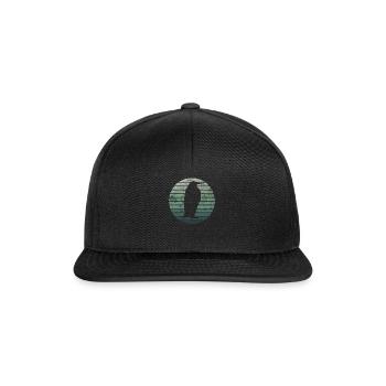 Pinguin Pinguine Retro Vintage Bunt Geschenk - Snapback Cap - Schwarz/Schwarz - Vorne