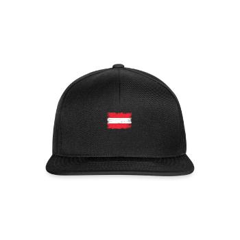 Drapeau de l’Autriche - Casquette snapback - noir/noir - Devant