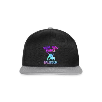 Chemise de danse de salon, salle de bal Real Men Dance, - Casquette snapback - noir/gris - Devant