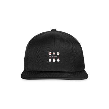 Meowy Catmas - Snapback Cap - Schwarz/Schwarz - Vorne