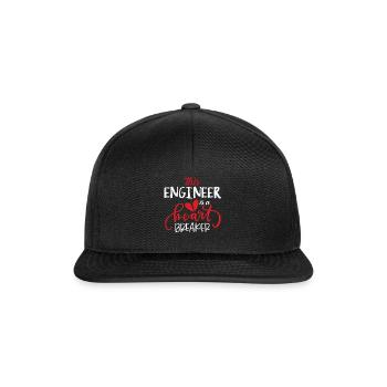 Ingénieur Heart Breaker Hearts Day Saint Valentin - Casquette snapback - noir/noir - Devant