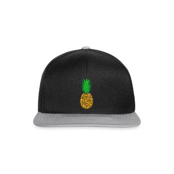 Cute Pi Day Shirt Pineapple Fruit Lover Math - Snapback Cap - black/grey - Front