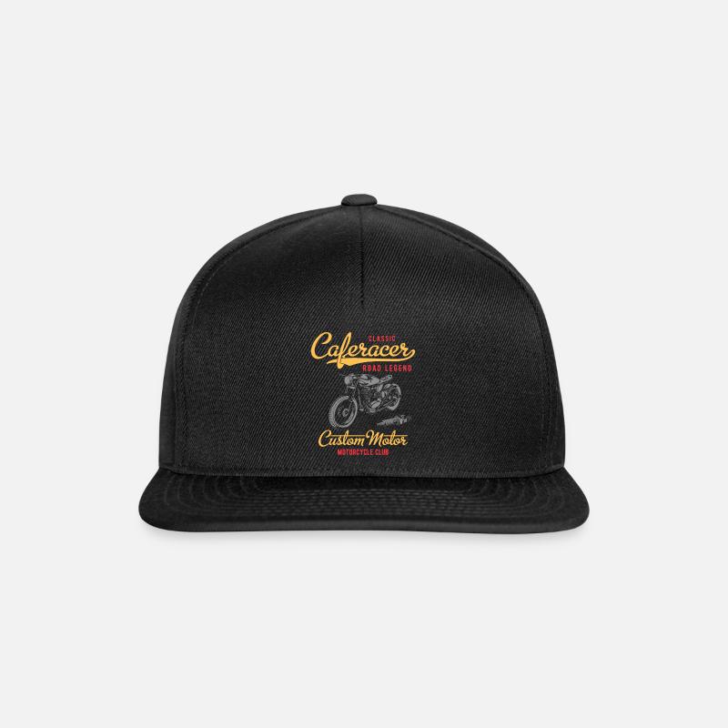 Caferacer - Snapback Cap - black/black