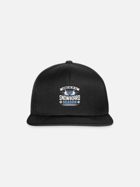 Snowboarder Snowboarden Snowboard - Snapback Cap - Schwarz/Schwarz