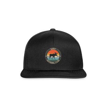 Chemise du parc national Banff Est 1885, Moose Retro - Casquette snapback - noir/noir - Devant