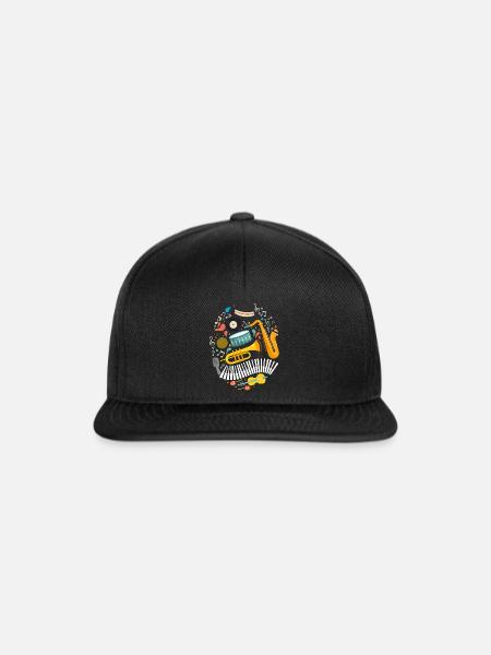 Jazz Tshirt - Snapback Cap - Schwarz/Schwarz
