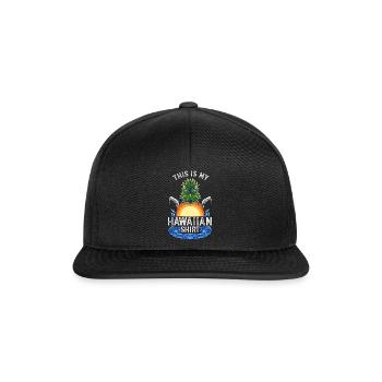This Is My Hawaiian Palm Summer - Snapback Cap - black/black - Front