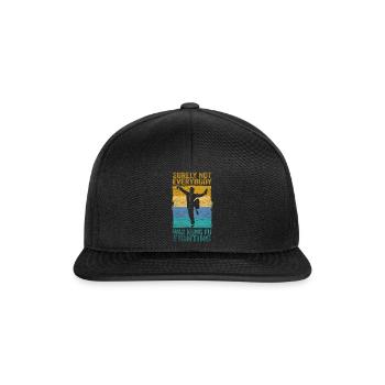 Tout le monde ne se battait sûrement pas contre le Kung Fu - Casquette snapback - noir/noir - Devant