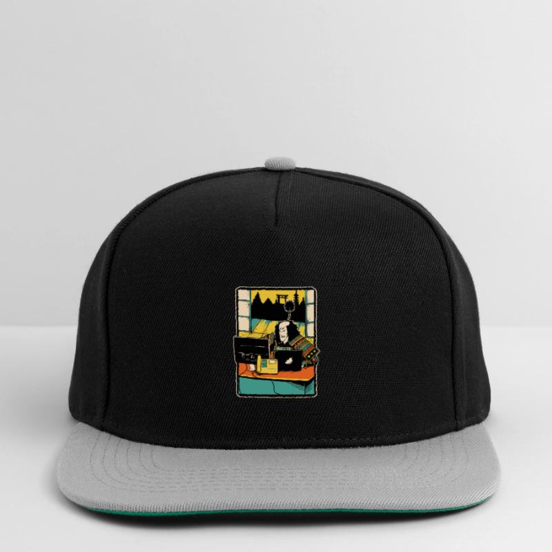 Samurai Computer Nerd Programmeur IT Web Designer Casquette snapback