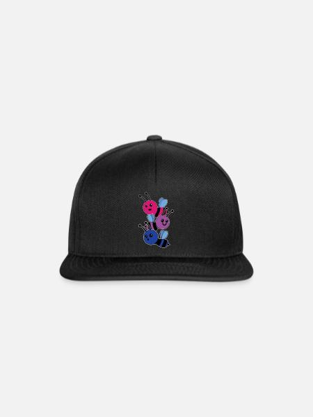 Bisexuelle Biene Bisexuell - Snapback Cap - Schwarz/Schwarz