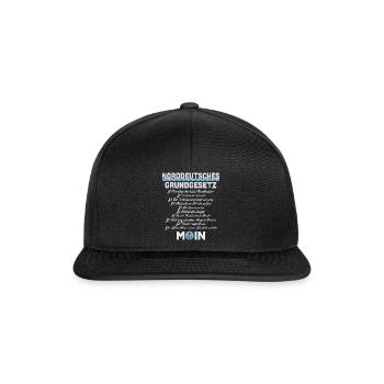 Norddeutsches Grundgesetz - Snapback Cap - Schwarz/Schwarz - Vorne