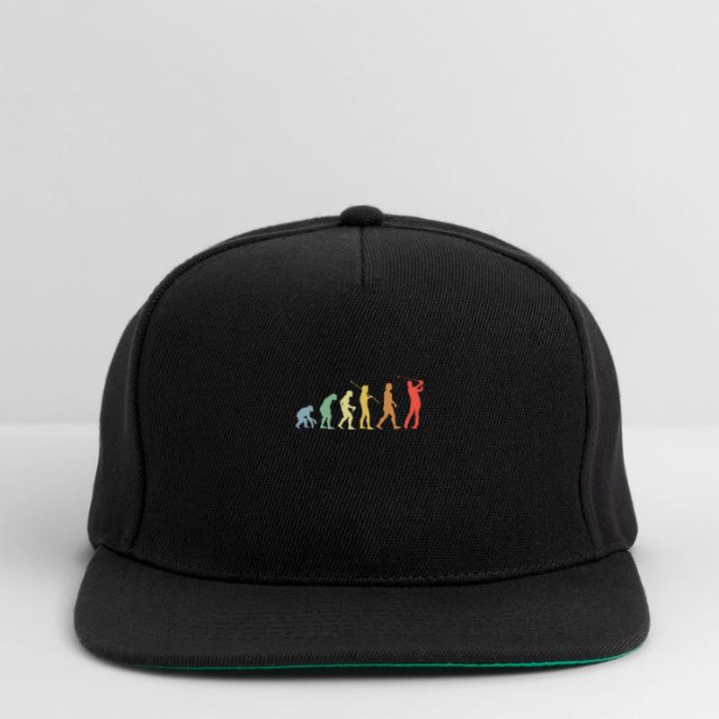 Golf Evolution Retro Golf golfer Snapback Cap