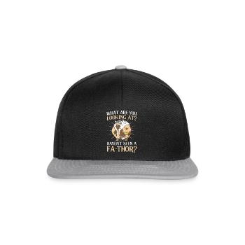 Fa-Thor Père Papa Papa - Casquette snapback - noir/gris - Devant