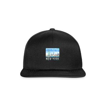 New York Skyline Heartbeat Statue de la Liberté - Casquette snapback - noir/noir - Devant