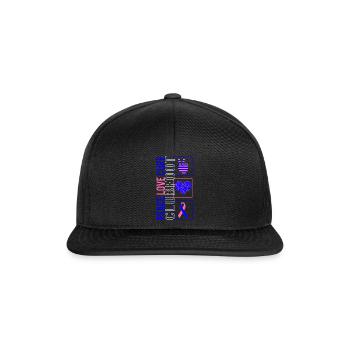 Peace Love Cure Clubfoot T Shirt - Casquette snapback - noir/noir - Devant