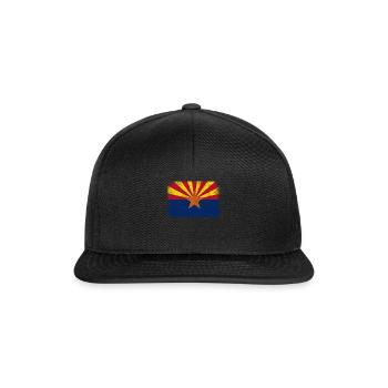 Amérique Drapeau américain Drapeau d’État en détresse Arizona - Casquette snapback - noir/noir - Devant