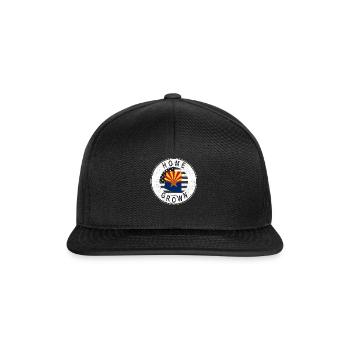 Carte terrestre Amérique Drapeau américain Arizona cultivé à la maison - Casquette snapback - noir/noir - Devant