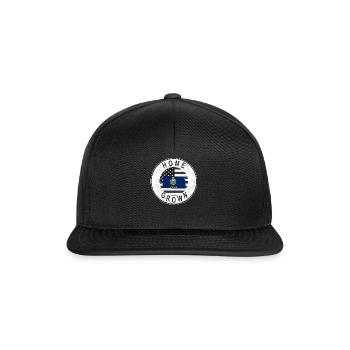 Land Map America US Flag Home Grown Kansas - Snapback Cap - black/black - Front
