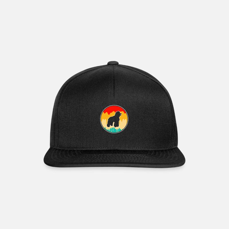 Poodle Retro - Snapback Cap - black/black