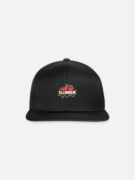 Bierpong Ellbogen Beerpong - Snapback Cap - Schwarz/Schwarz