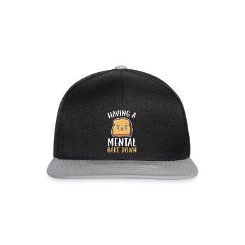 Avoir un mental cuire le pain amateur boulanger boulanger - Casquette snapback - noir/gris - Devant
