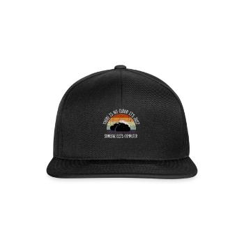 There Is No Cloud It's Just Someone Else's - Snapback Cap - Schwarz/Schwarz - Vorne