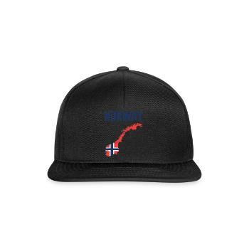 Norvège Norge Norvège Cadeau Vacances - Casquette snapback - noir/noir - Devant