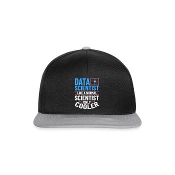 Datenwissenschaftler Data Science Wissenschaft - Snapback Cap - Schwarz/Grau - Vorne