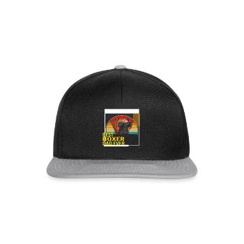 Bestes Boxer Dad Ever T-Shirt - Snapback Cap - Schwarz/Grau - Vorne