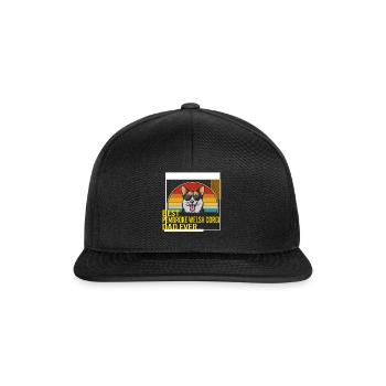 Meilleur Pembroke Welsh Corgi Dad Ever T Shirt - Casquette snapback - noir/noir - Devant
