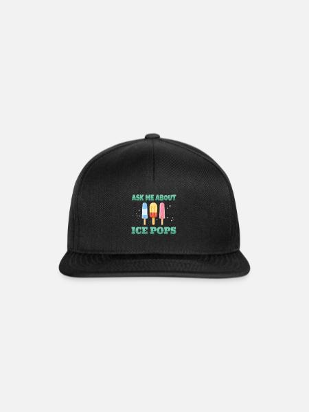 Ask ME About Ice Pops - Snapback Cap - Schwarz/Schwarz