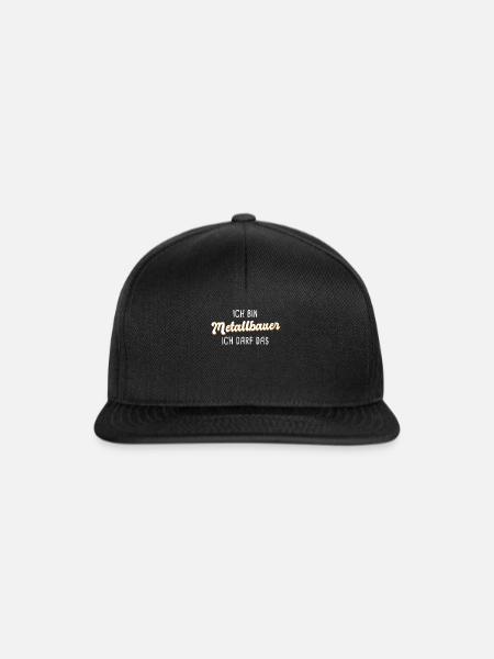Metallbauer - Snapback Cap - Schwarz/Schwarz
