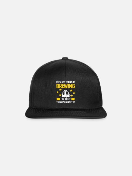 Brauerei Bier Geschenk - Snapback Cap - Schwarz/Schwarz