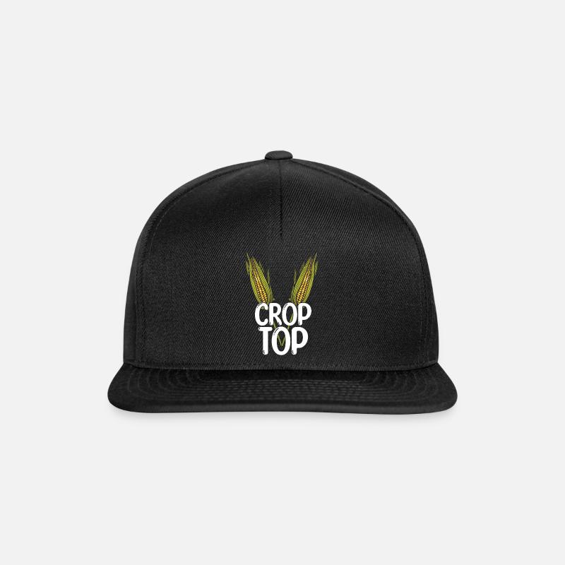Beach 2022 Tropical Funny Crop Corn Summer - Snapback Cap - Schwarz/Schwarz