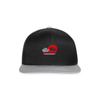 Chemise de légumes à la tomate, j’adore jardiner de mon - Casquette snapback - noir/gris - Devant