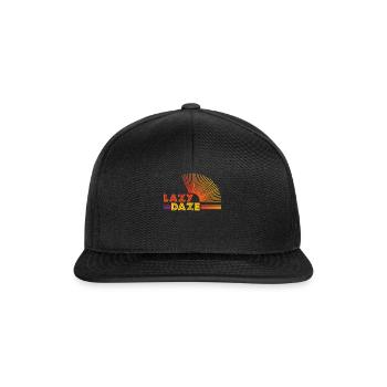 Lazy Spring Toy Beach 2022 Tropical Hello Summer - Snapback Cap - Schwarz/Schwarz - Vorne