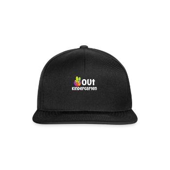 Out Kindergarten - Snapback Cap - Schwarz/Schwarz - Vorne