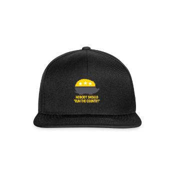 Libertarian Saying Anti-Government - Snapback Cap - black/black - Front